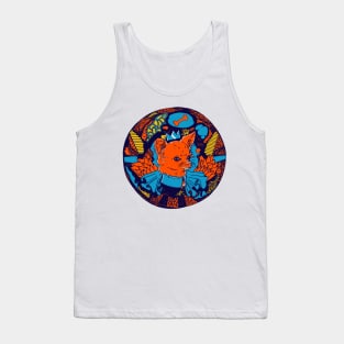 Orange Blue Circle of the Chihuahua Tank Top